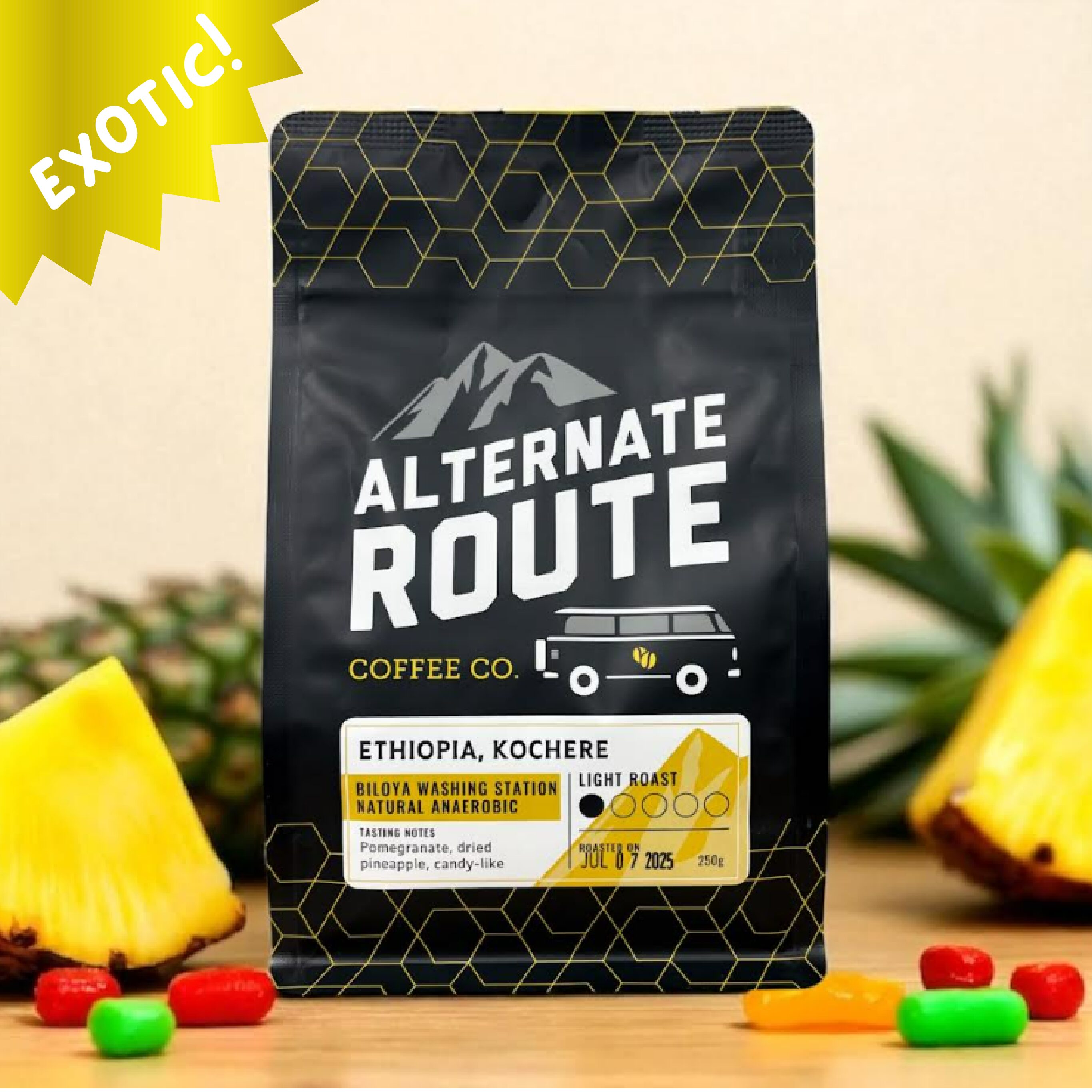 Ethiopia, Kochere – Light Roast – Natural Anaerobic Process